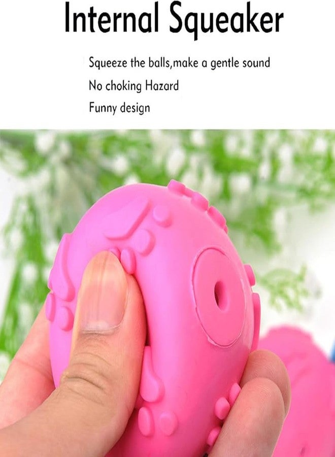 BohoBark Musical Rubber Squeeze Ball with Spikes for Dogs (Pack of One) Colour May Very - Image 4